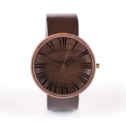 excelsa dark wooden watch handmade by ovi watch