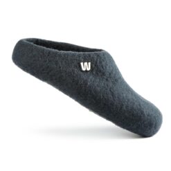 wool slippers graphite gray